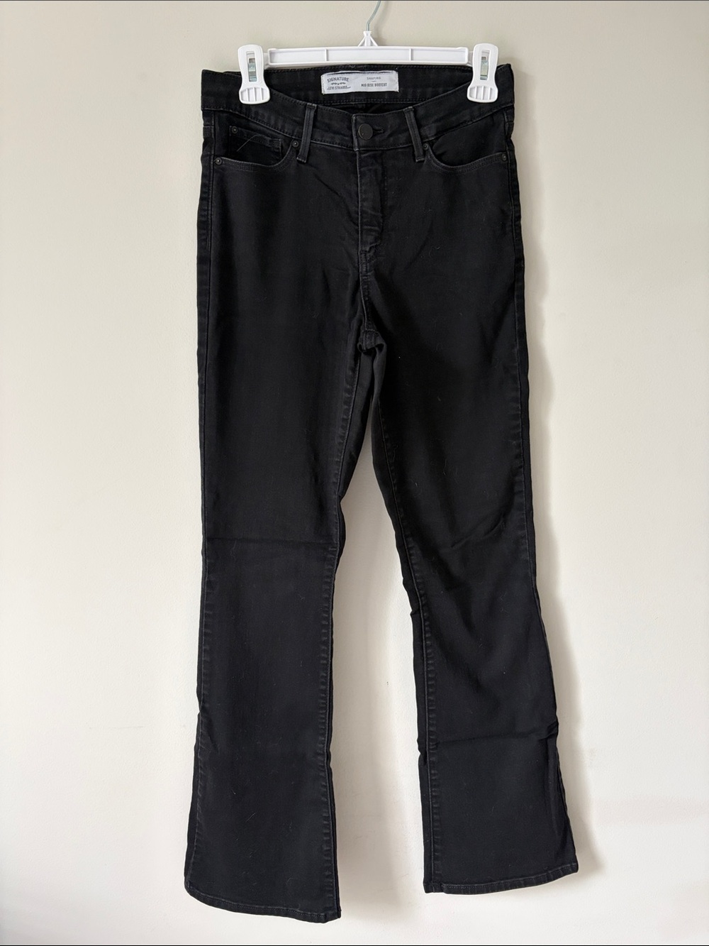 Signature by Levi Strauss Black Flare Jeans